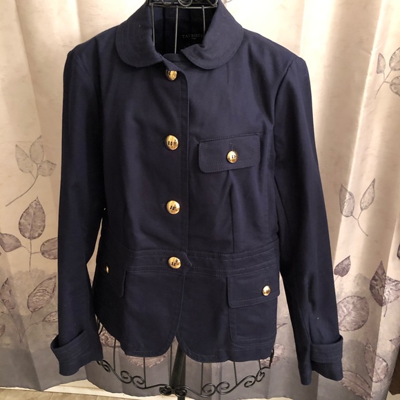 NEW Talbots Navy PeaCoat - Picture 1 of 4